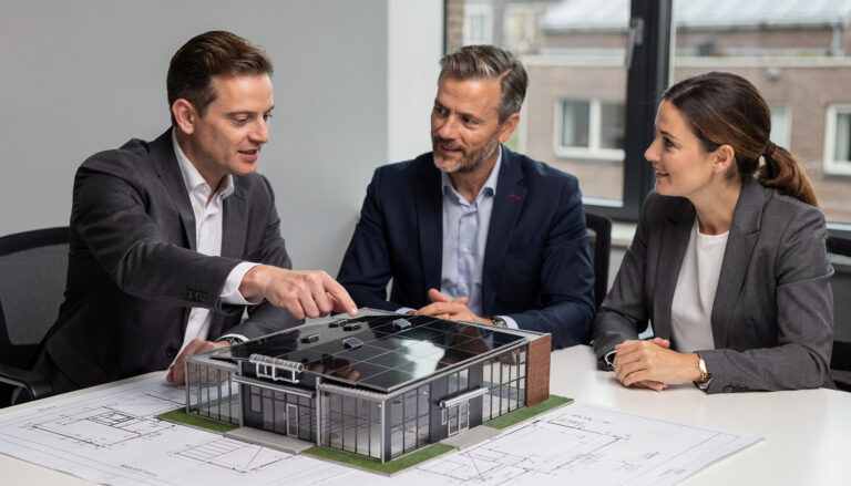 Overzicht van subsidie energieopwekking PVT bedrijven bij een zakelijk dak met PVT-panelen